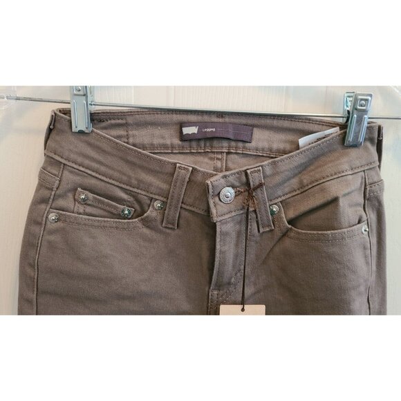NEW Levi's 535 Legging Skinny Stretch Gray Denim Jeans Women's Size 0M 24 x 32 - Picture 2 of 13